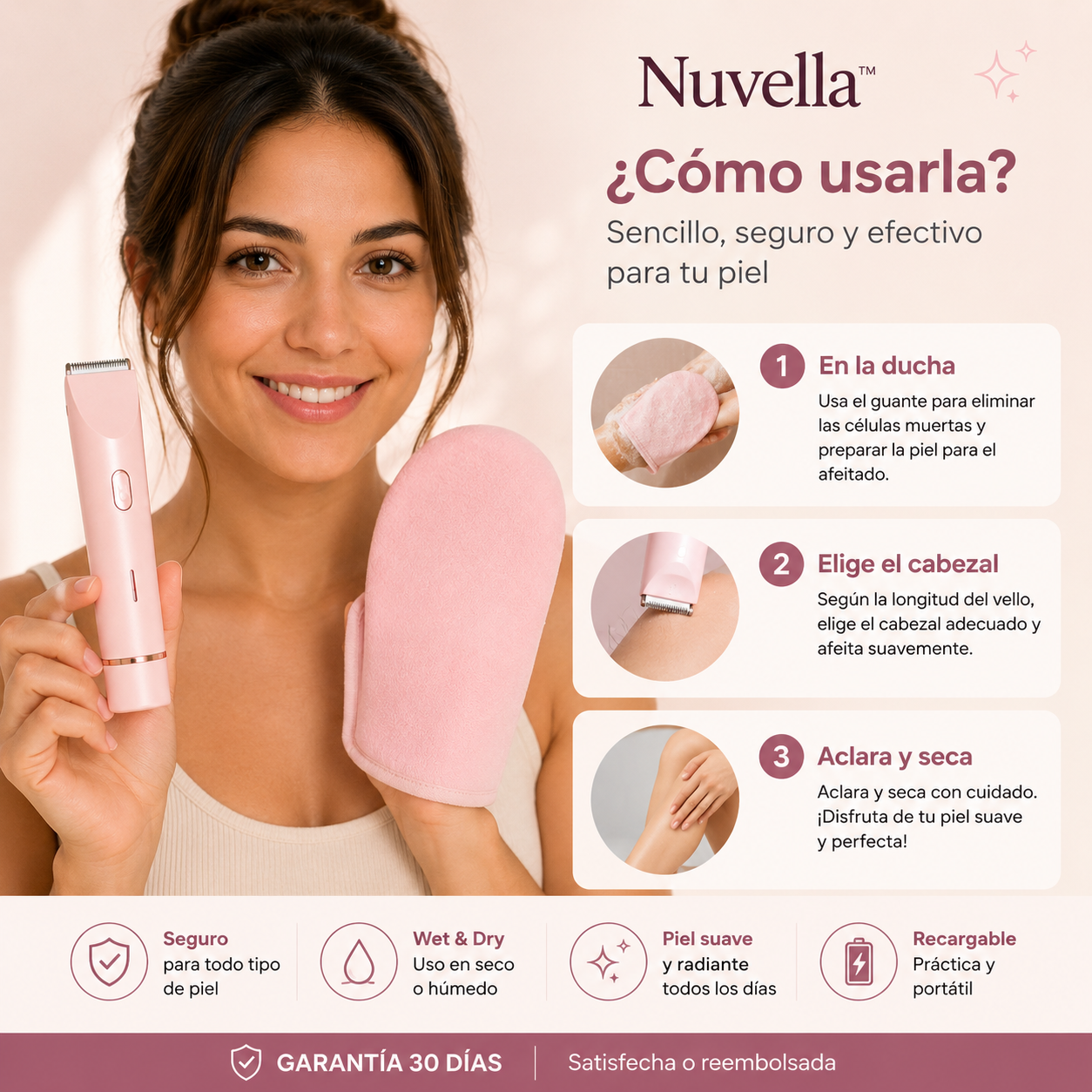 Nuvella™ Bikini Tremmer 2 en 1
